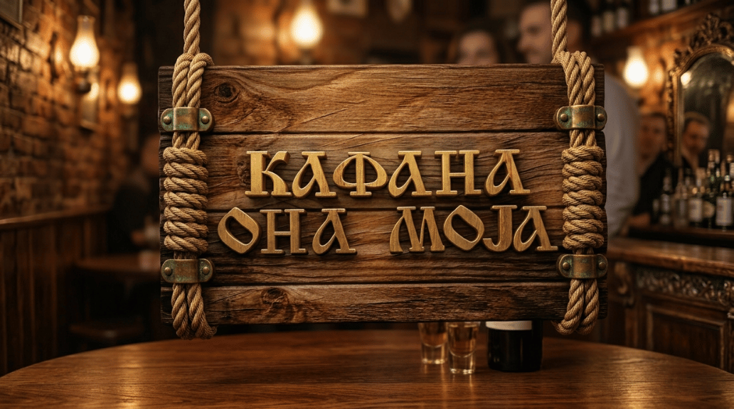 Kafana Ona Moja Doboj ambijent i logo